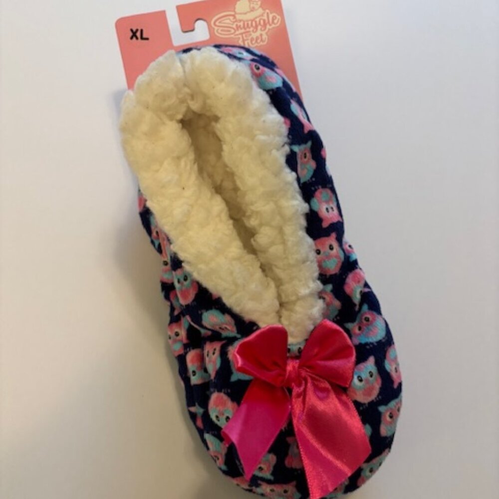 Snuggle Feet Sherpa Fleece Slipper Socks XL (9.5 - 10.5) NWT